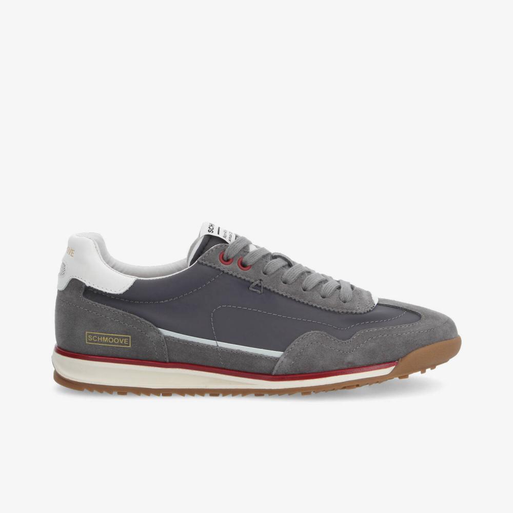 SCHMOOVE — camden-sneaker-m-nylon-suede-sde-gris