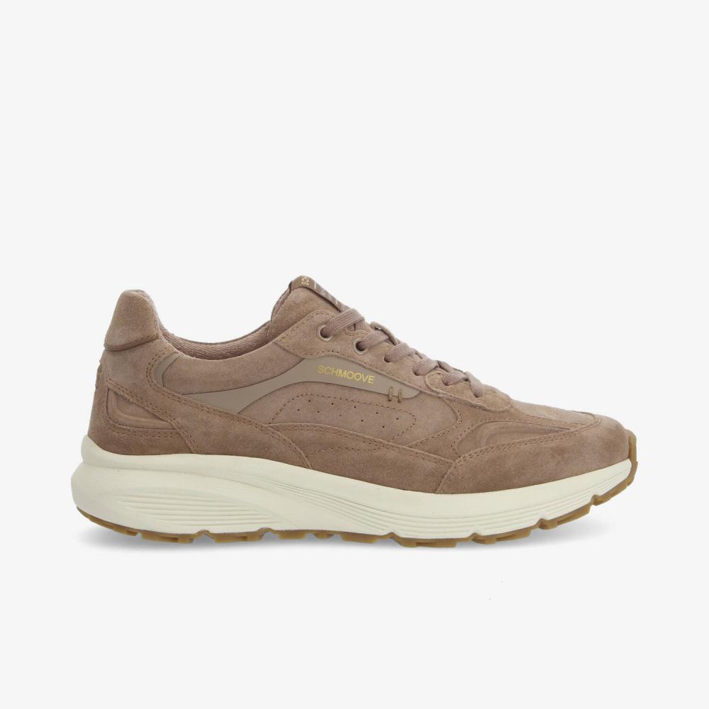 SCHMOOVE — dusk-runner-stamp-m-suede-marron