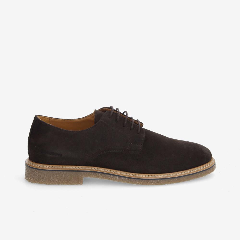 SCHMOOVE — dublin-derby-m-suede-marron-fonce