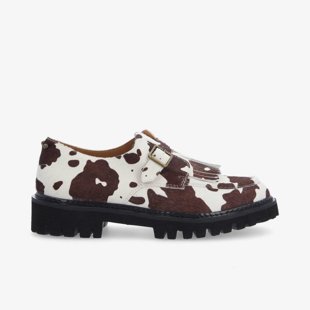 SCHMOOVE — mysen-plt-buckle-w-pony-cow-blanc-marron