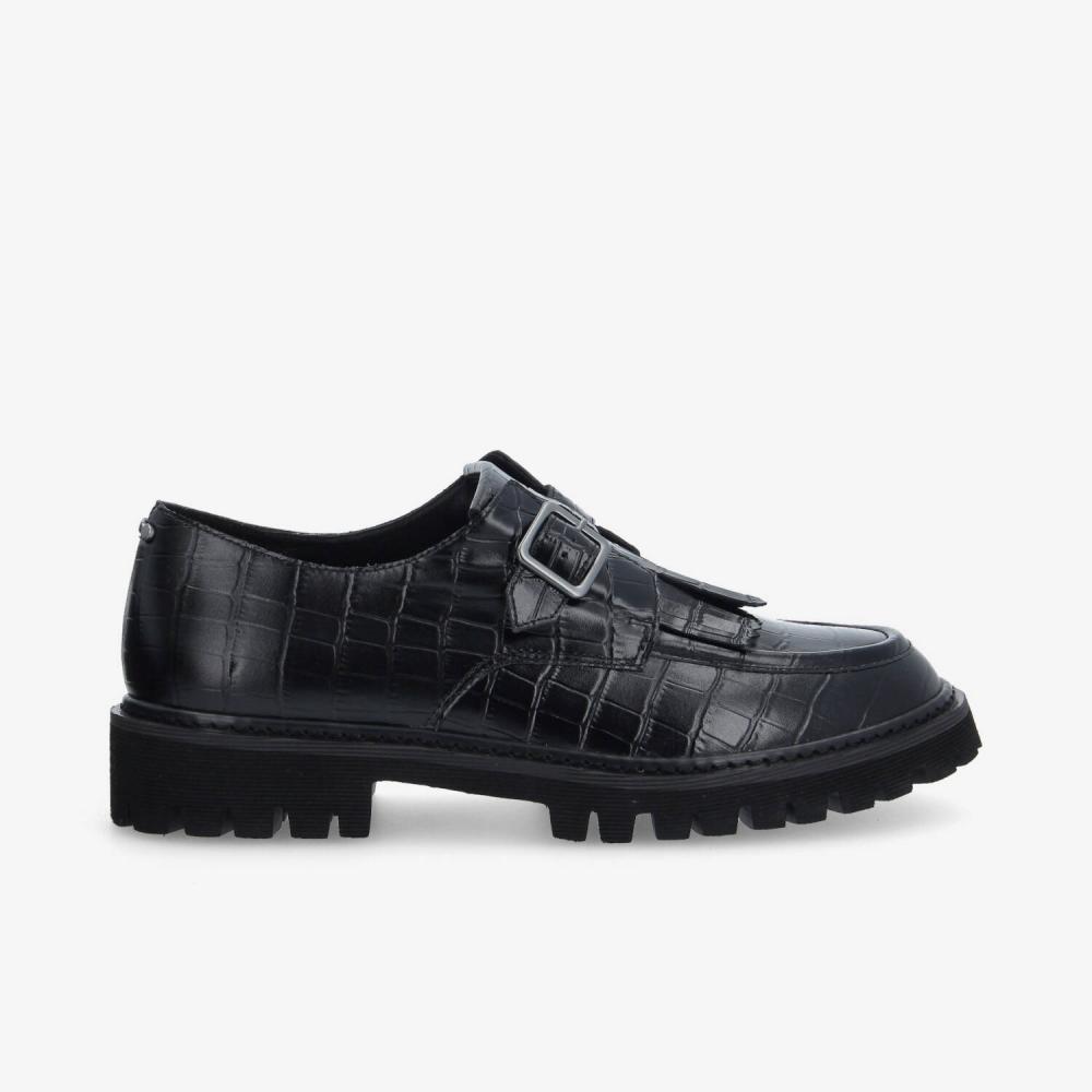 SCHMOOVE — mysen-plt-buckle-m-mat-kroco-noir