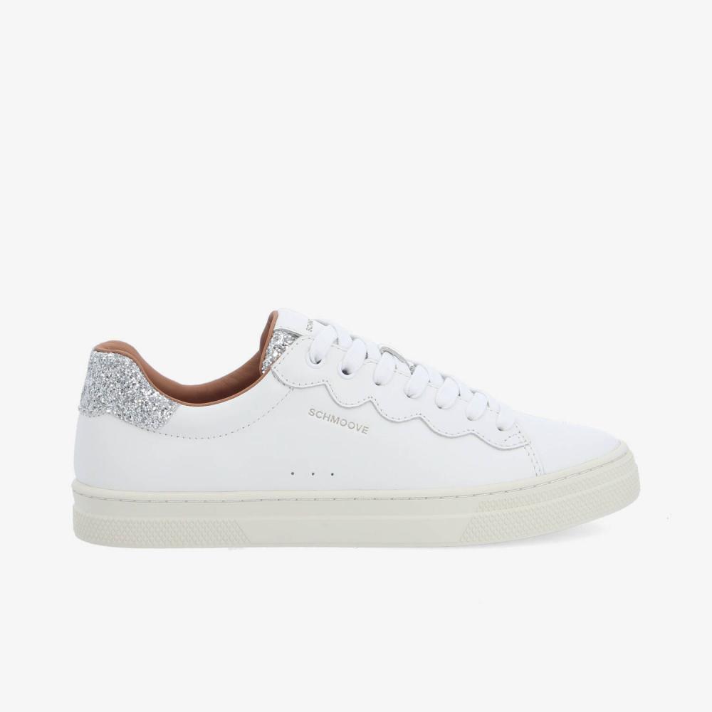 SCHMOOVE — sparkle-wave-w-nappa-glitter-blanc-argent