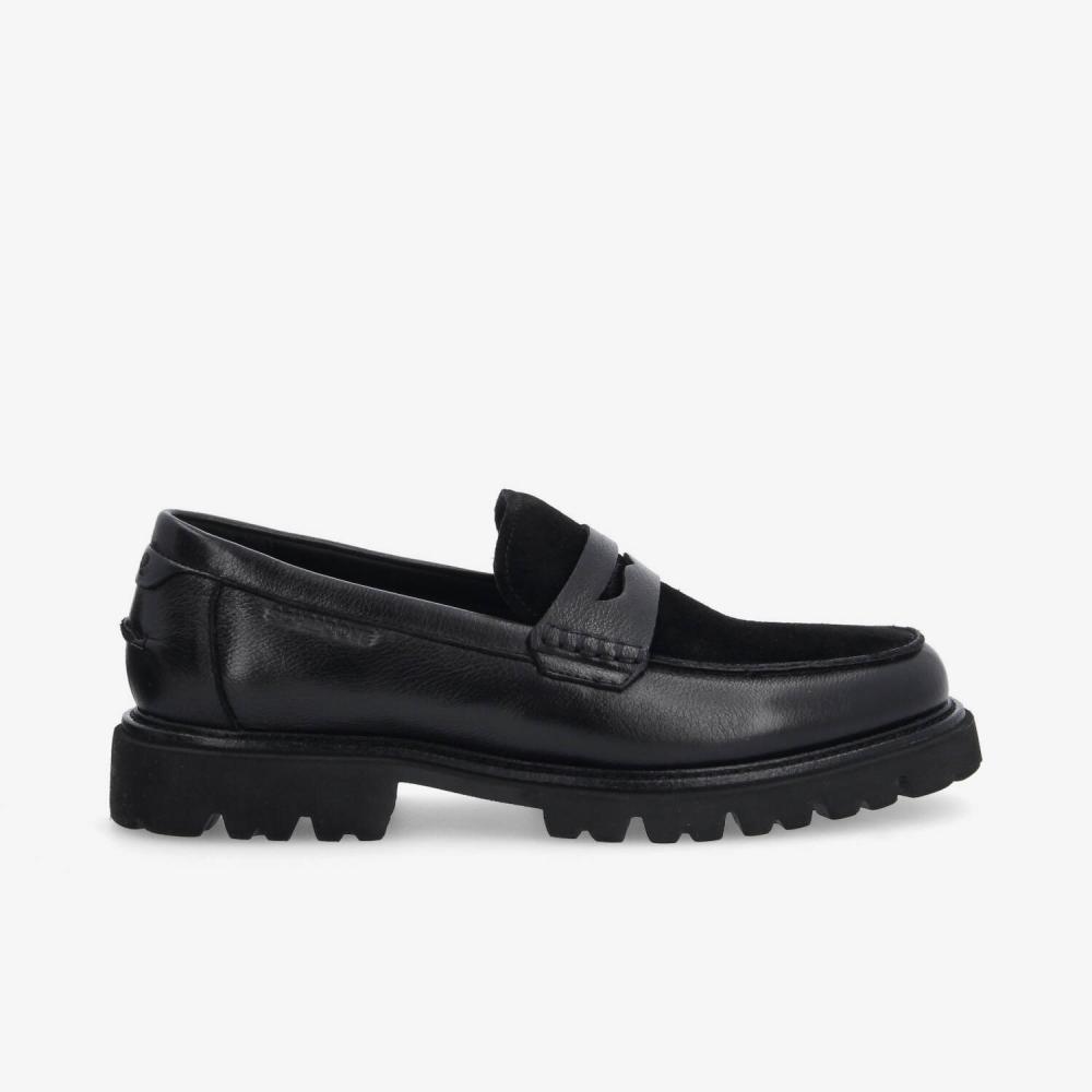 SCHMOOVE — johnny-loafer-m-grain-ltr-suede-noir