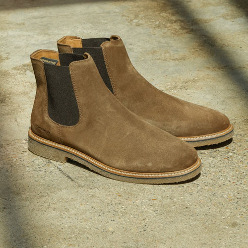 SCHMOOVE — dublin-chelsea-m-suede-marron