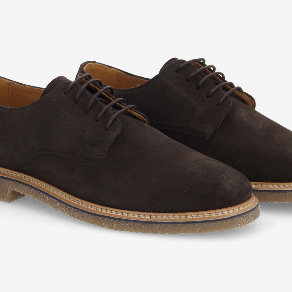 SCHMOOVE — dublin-derby-m-suede-marron-fonce