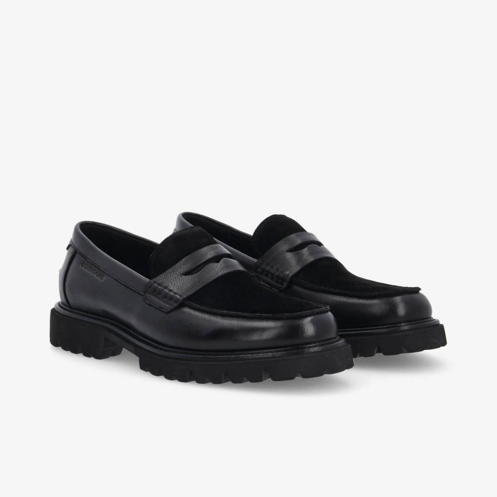 SCHMOOVE — johnny-loafer-m-grain-ltr-suede-noir