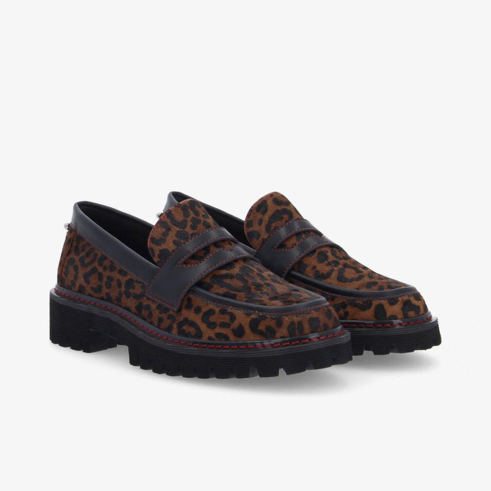 SCHMOOVE — mysen-loafer-w-pony-leo-marron