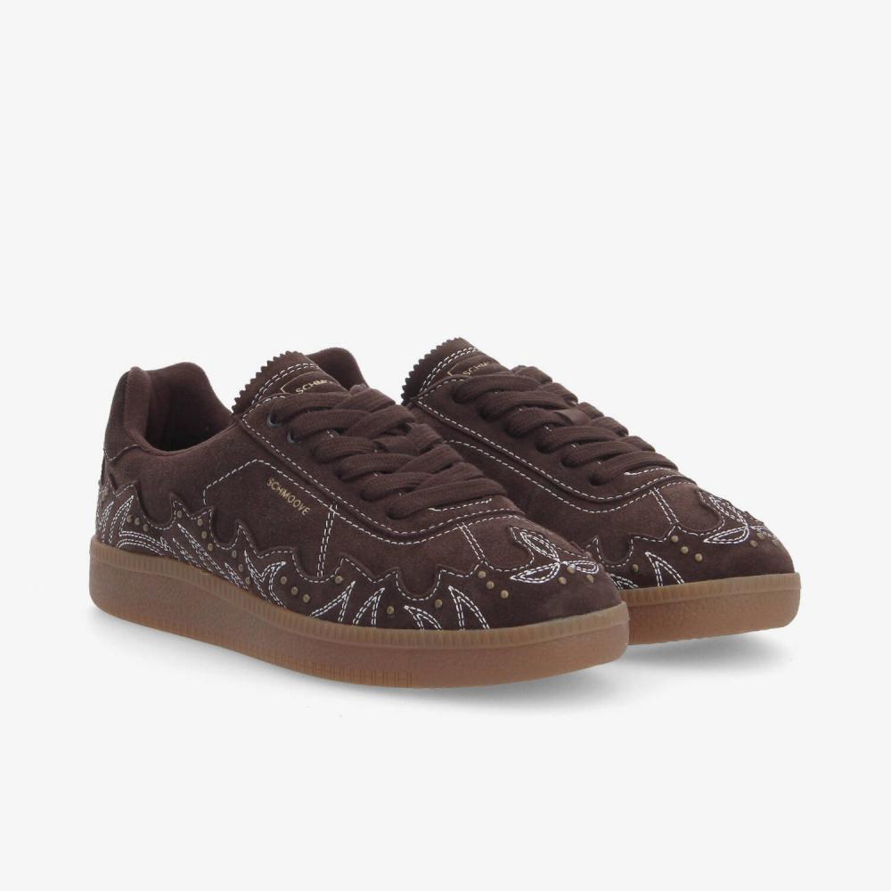 SCHMOOVE — sheffield-western-w-suede-marron-fonce