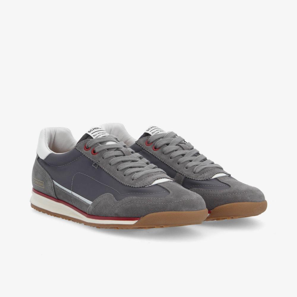 SCHMOOVE — camden-sneaker-m-nylon-suede-sde-gris