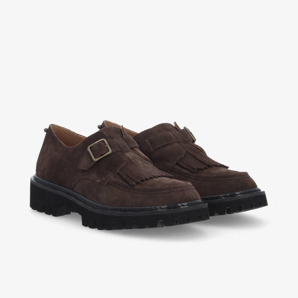 SCHMOOVE — mysen-plt-buckle-w-suede-marron
