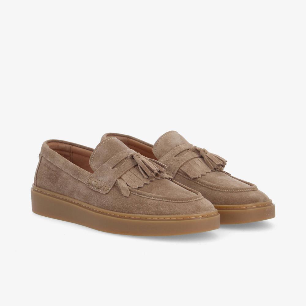 SCHMOOVE — loafly-loafer-m-suede-beige