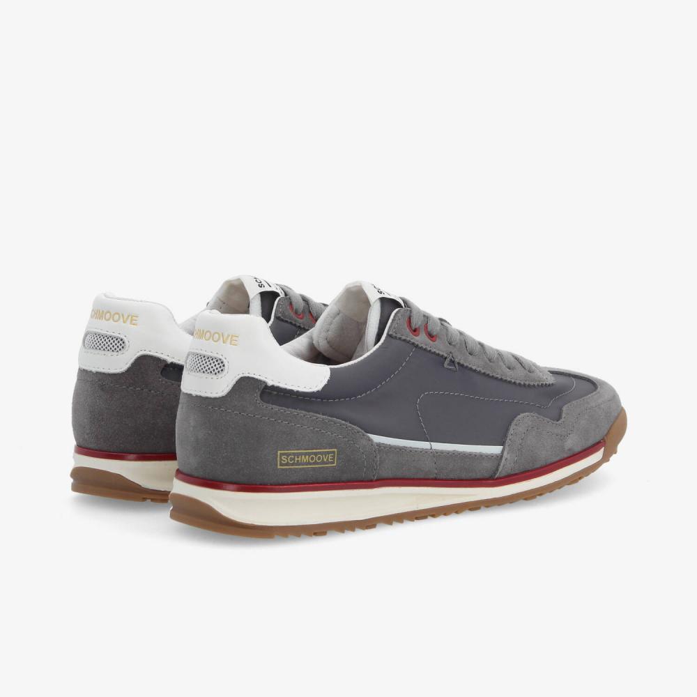 SCHMOOVE — camden-sneaker-m-nylon-suede-sde-gris