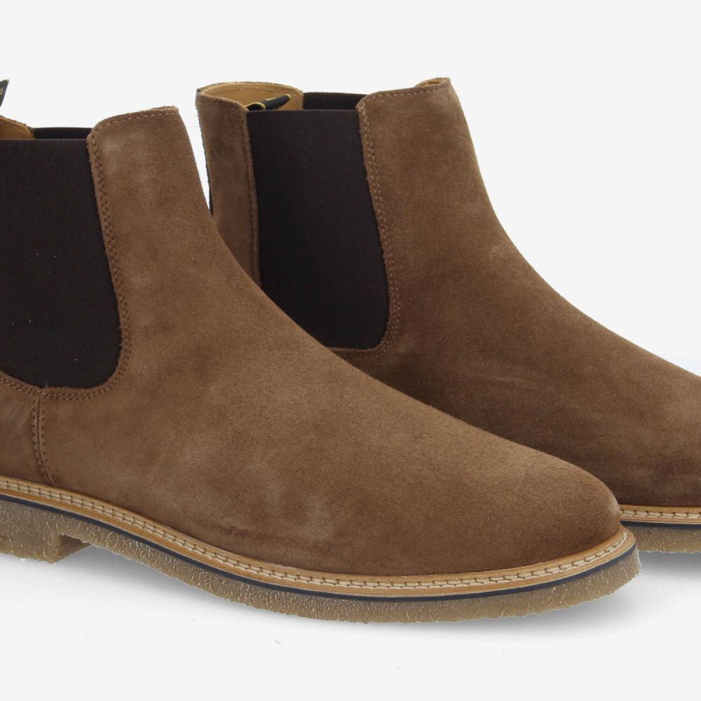 SCHMOOVE — dublin-chelsea-m-suede-marron