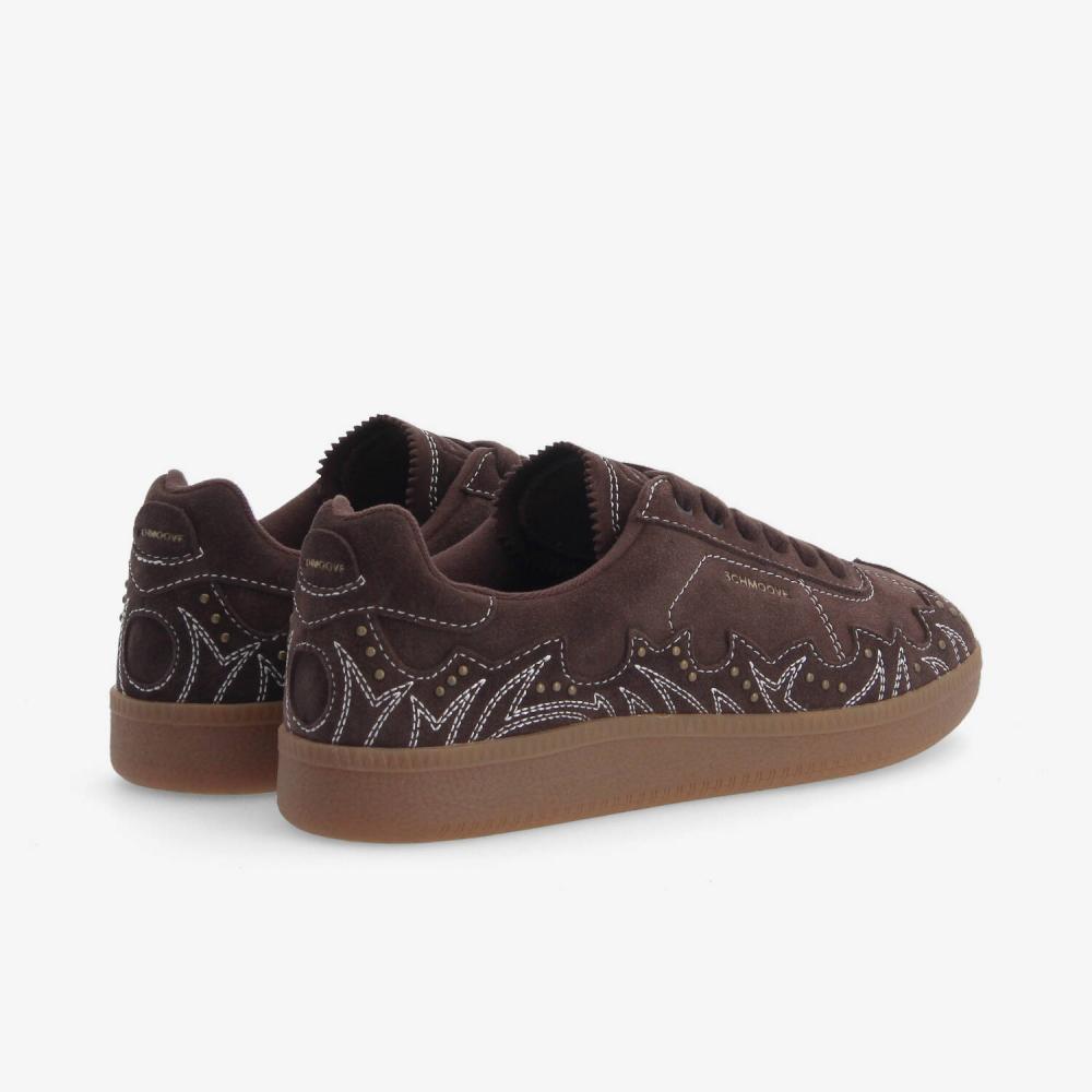 SCHMOOVE — sheffield-western-w-suede-marron-fonce