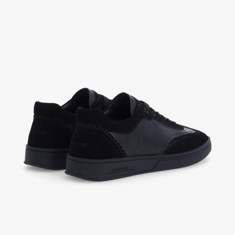 SCHMOOVE — san-marino-sneaker-m-mat-kroco-suede-noir