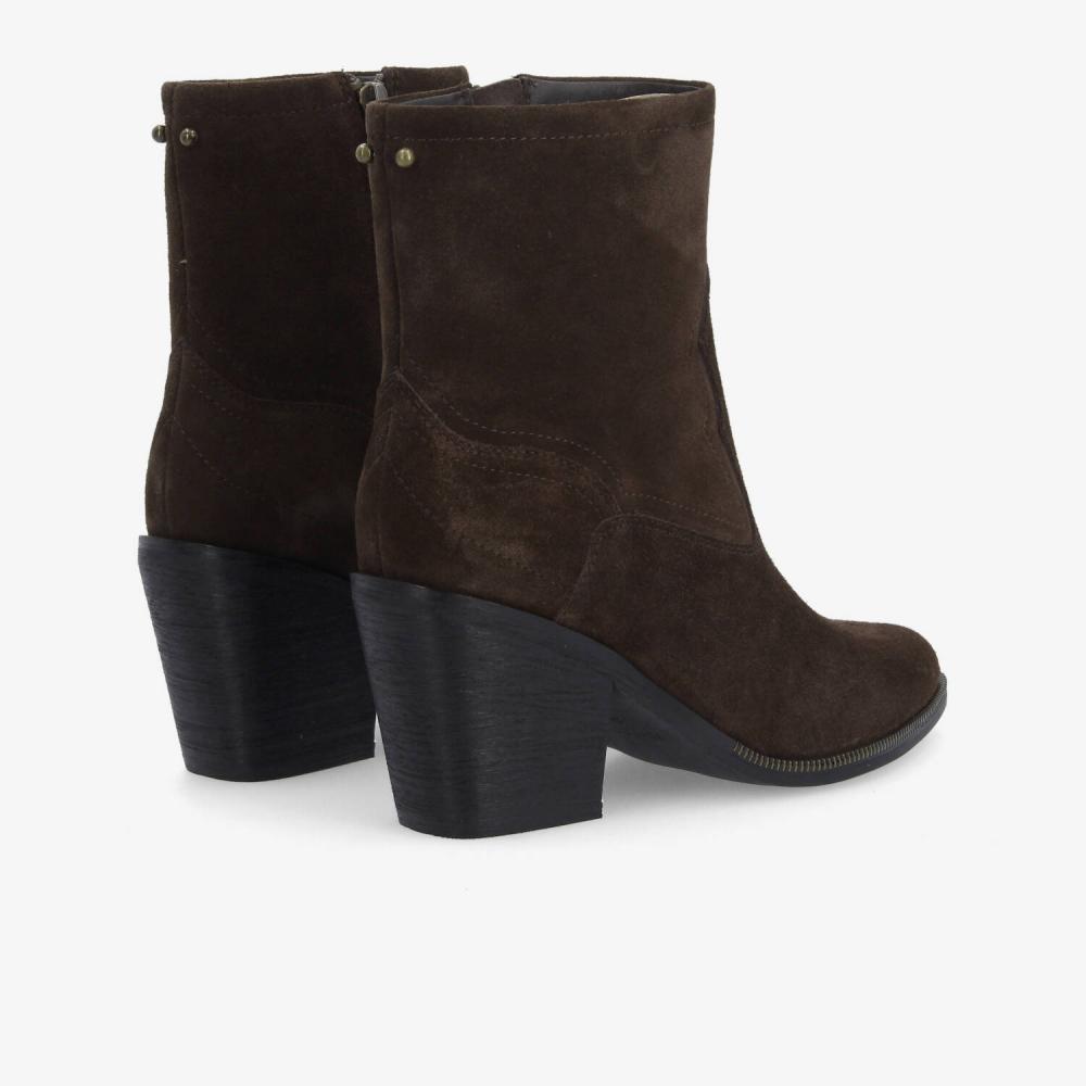 SCHMOOVE — leonie-zip-boots-w-suede-marron-fonce