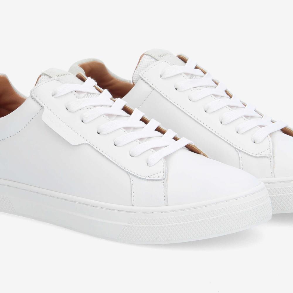 SCHMOOVE — sparkle-sneaker-m-nappa-suede-blanc-beige