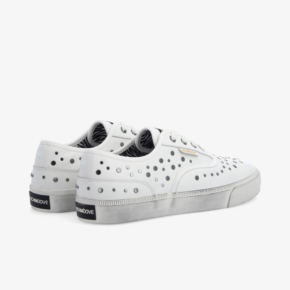 SCHMOOVE — arlo-studs-m-tumbled-leather-blanc