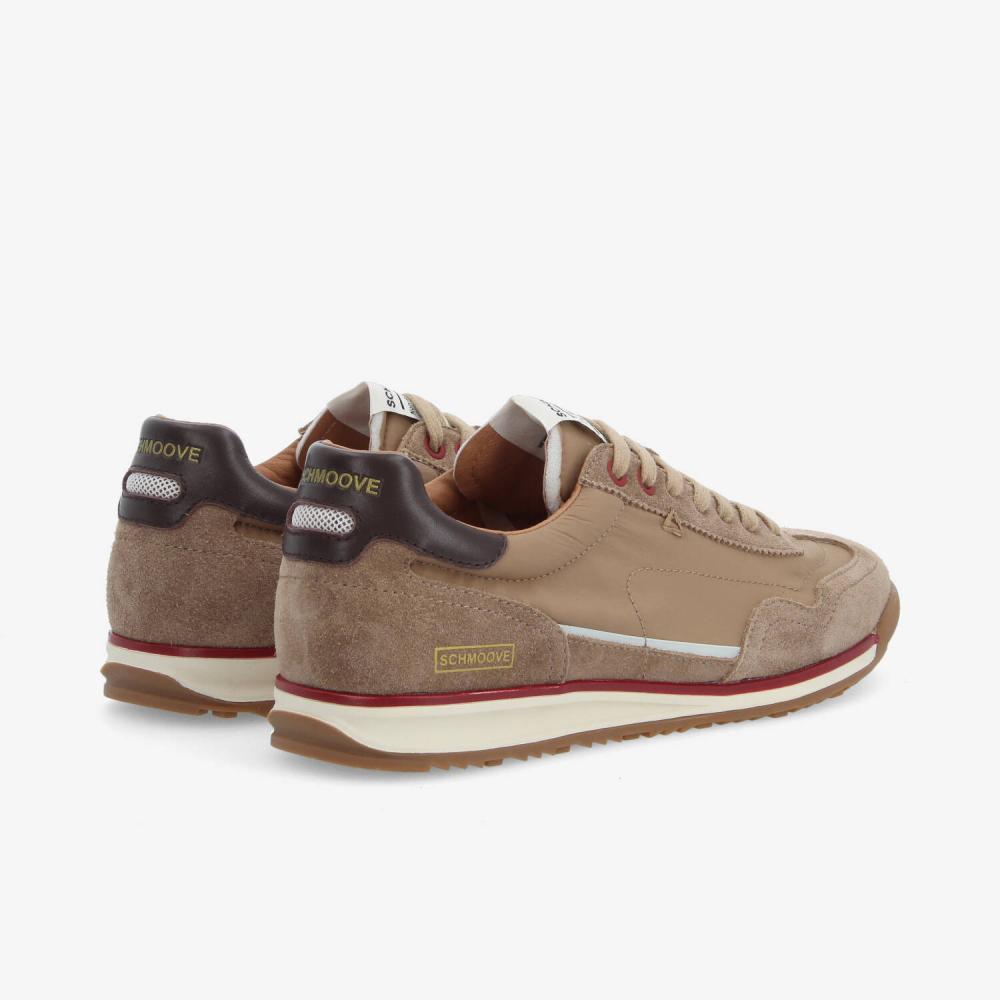 SCHMOOVE — camden-sneaker-m-nylon-suede-sde-marron
