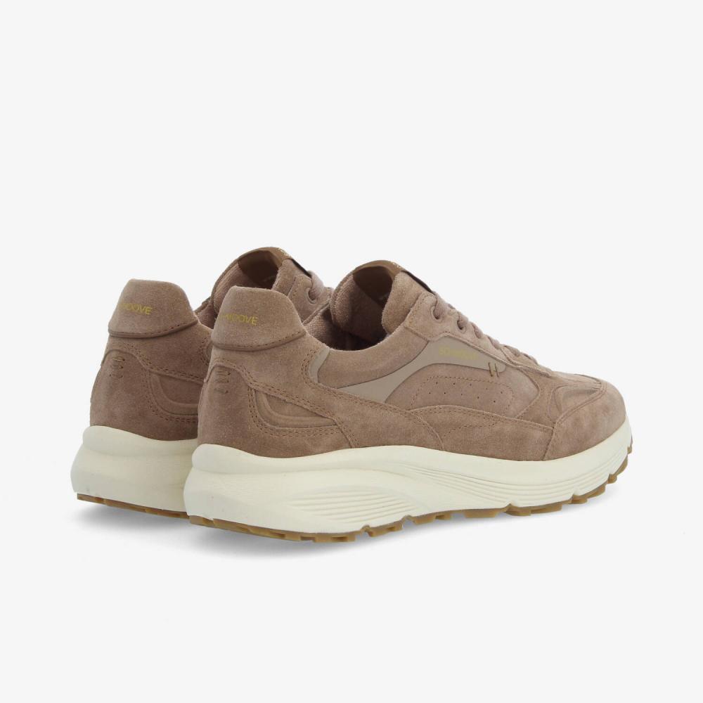 SCHMOOVE — dusk-runner-stamp-m-suede-marron