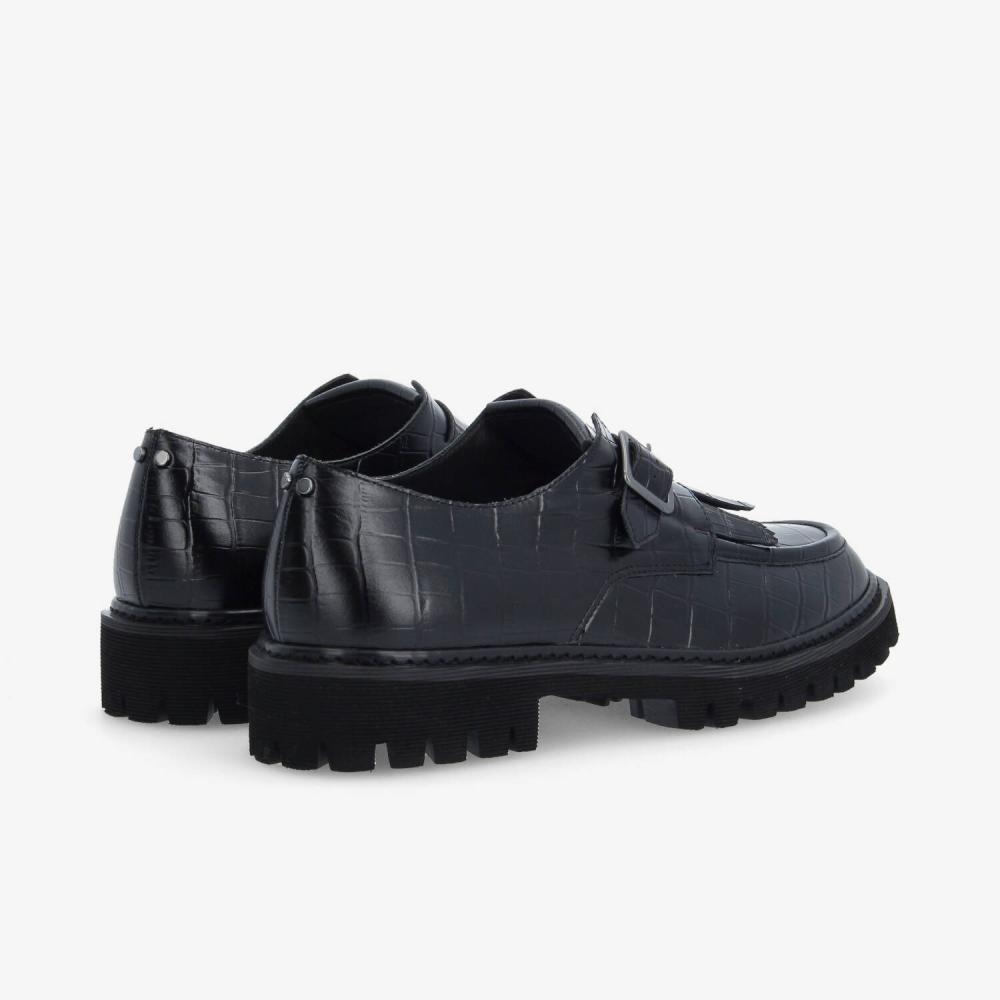 SCHMOOVE — mysen-plt-buckle-m-mat-kroco-noir