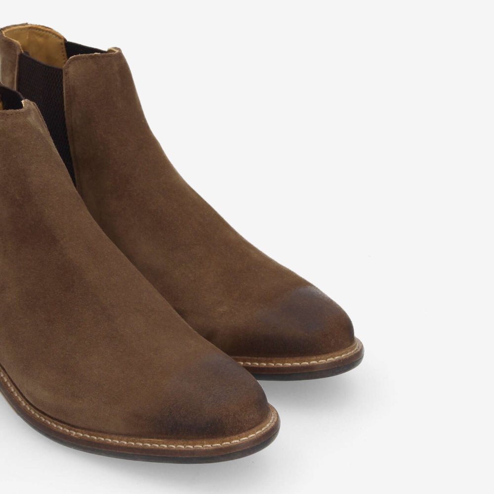 SCHMOOVE — pilot-chelsea-suede-marron