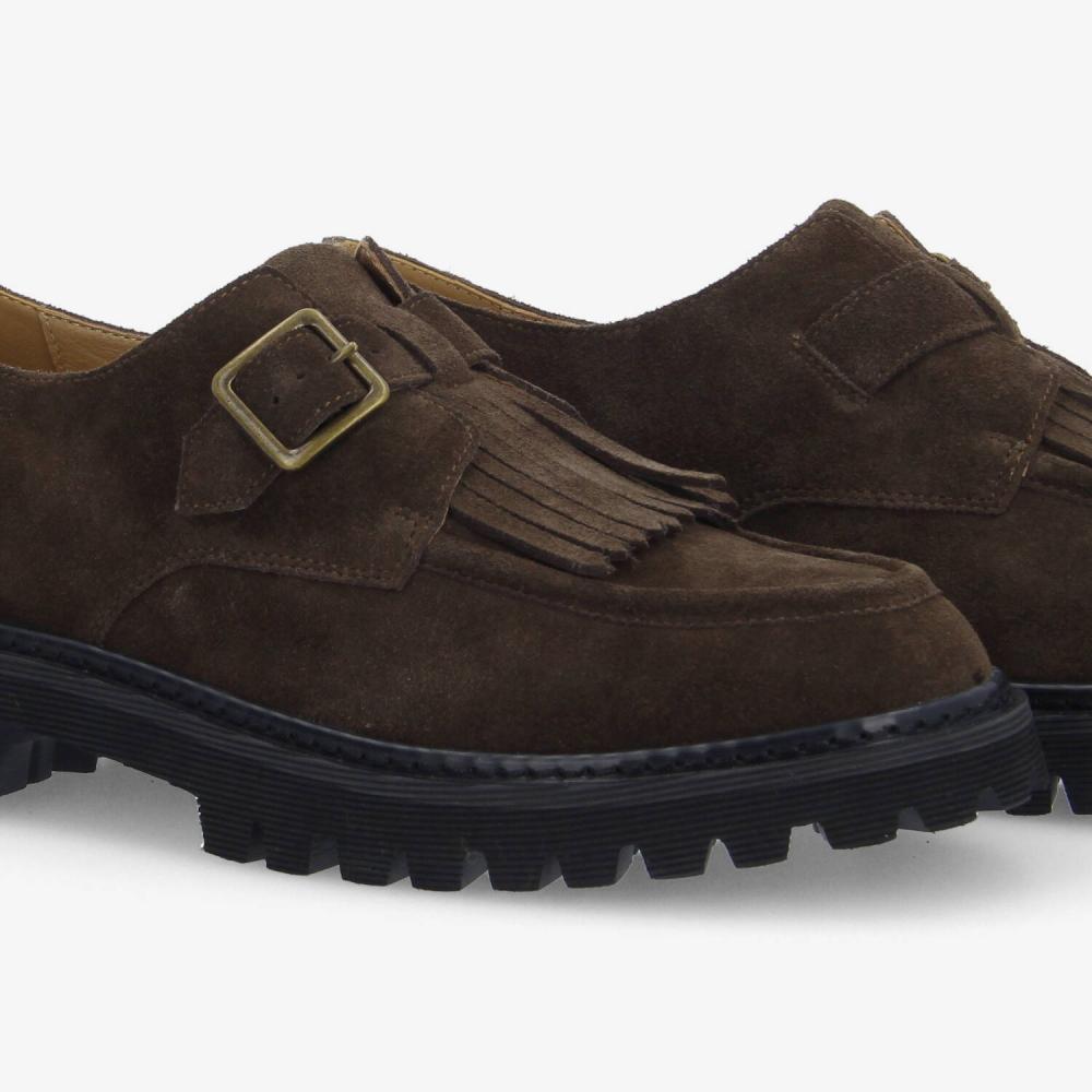 SCHMOOVE — mysen-plt-buckle-m-suede-marron