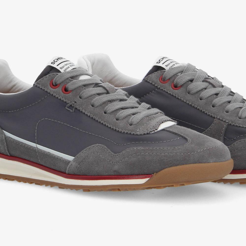 SCHMOOVE — camden-sneaker-m-nylon-suede-sde-gris