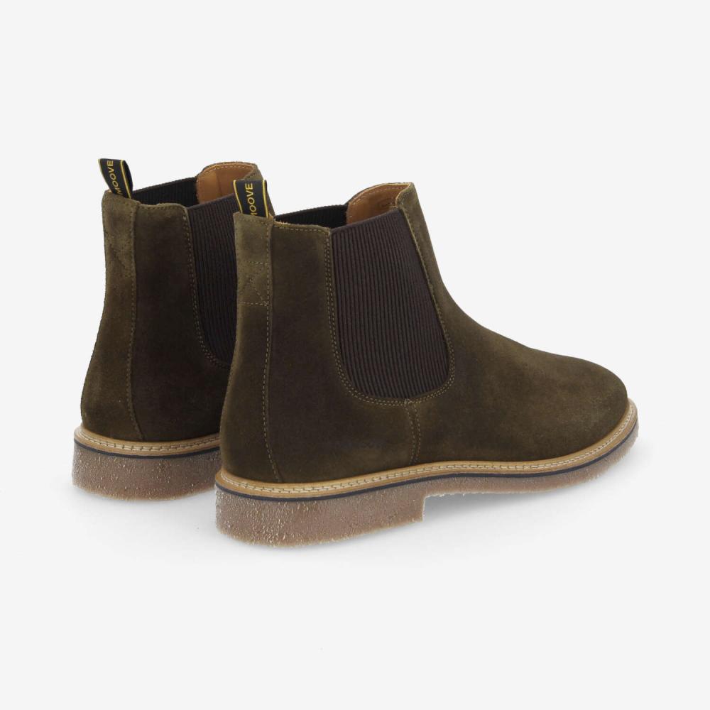 SCHMOOVE — dublin-chelsea-m-suede-vert