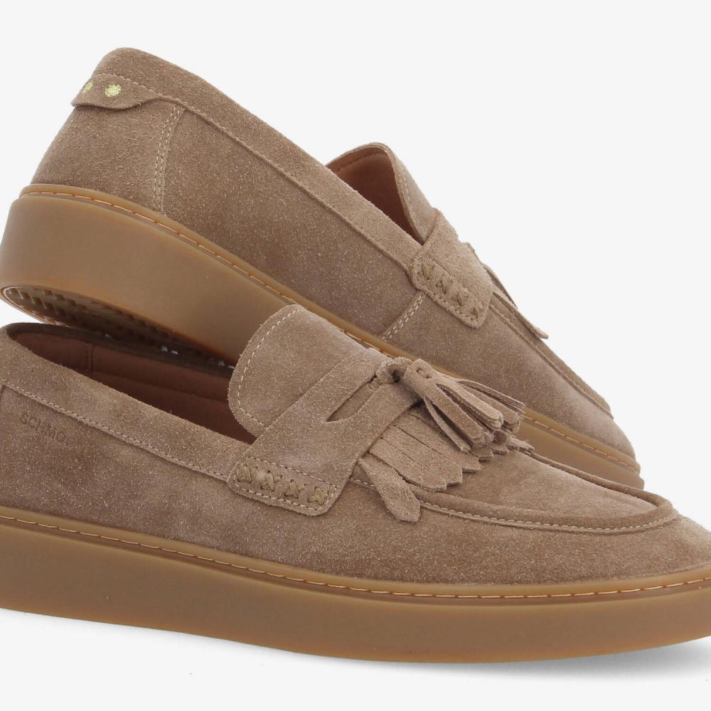 SCHMOOVE — loafly-loafer-m-suede-beige