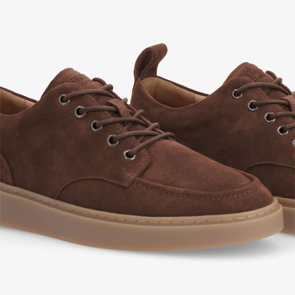 SCHMOOVE — loafly-plato-m-suede-marron