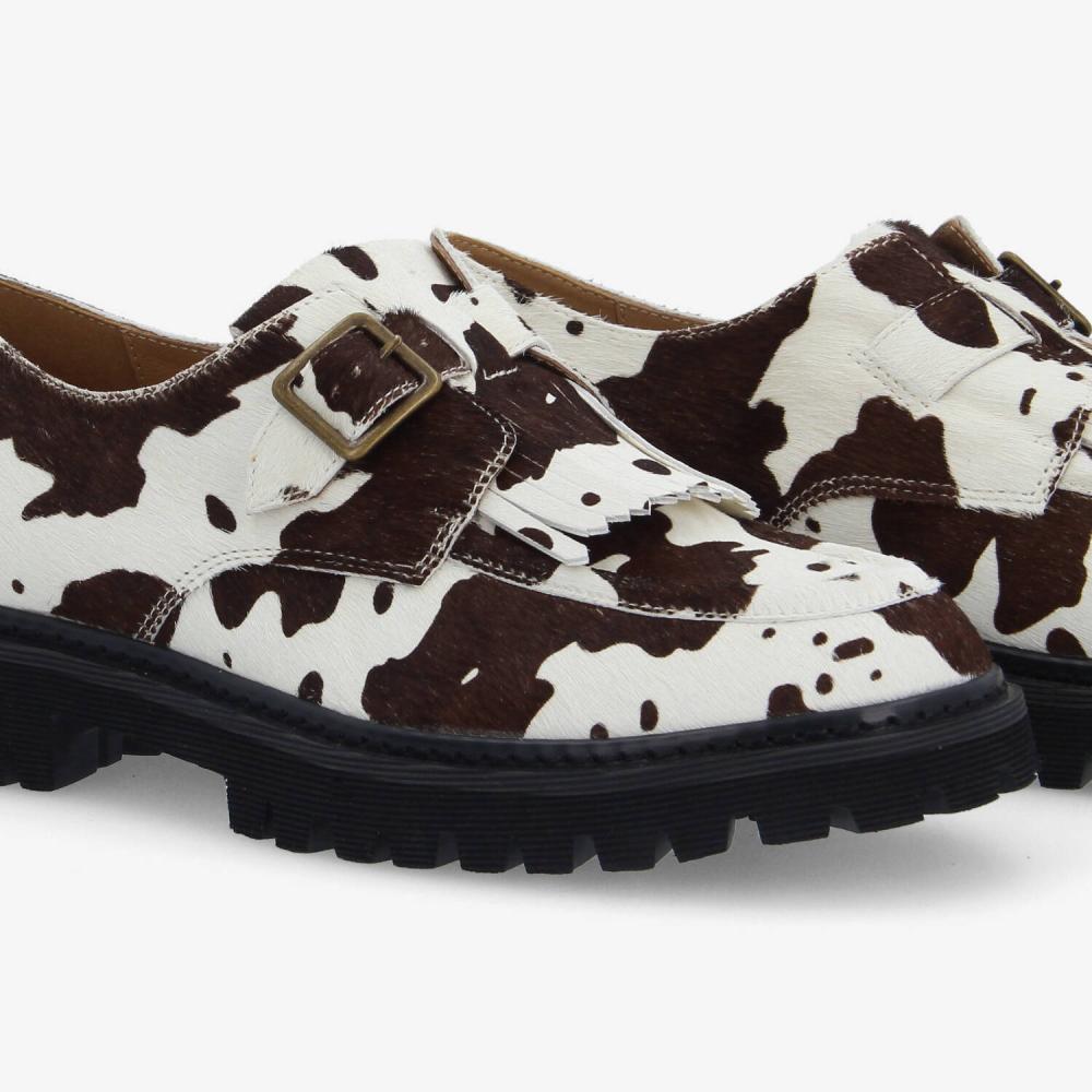 SCHMOOVE — mysen-plt-buckle-m-pony-cow-blanc-marron