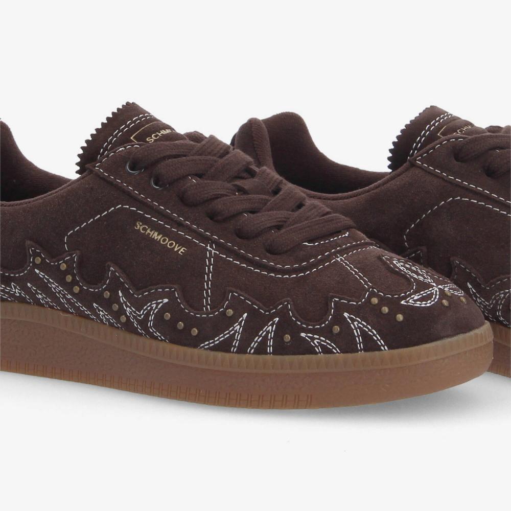 SCHMOOVE — sheffield-western-w-suede-marron-fonce