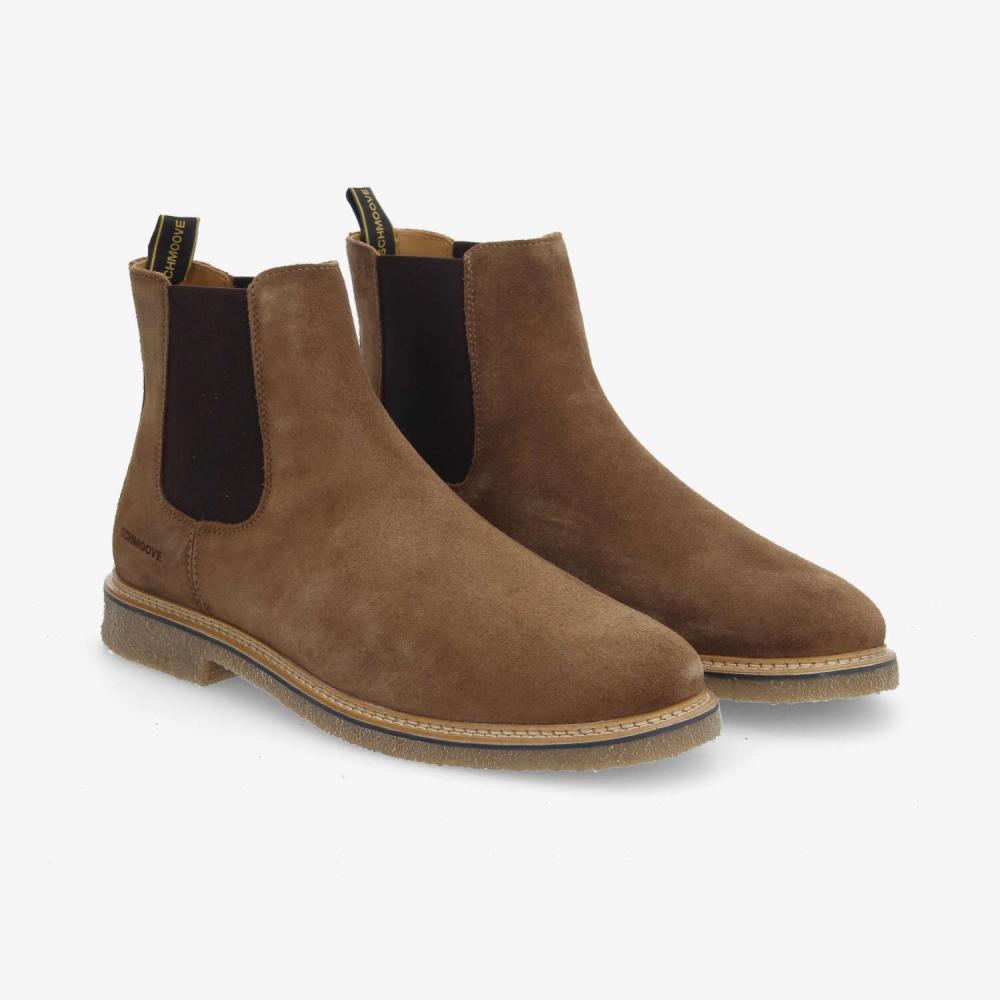 SCHMOOVE — dublin-chelsea-m-suede-marron
