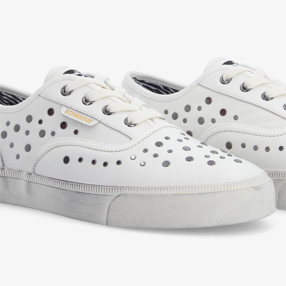 SCHMOOVE — arlo-studs-m-tumbled-leather-blanc