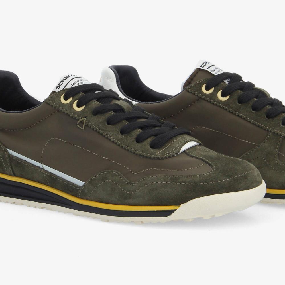 SCHMOOVE — camden-sneaker-m-nylon-suede-sde-vert