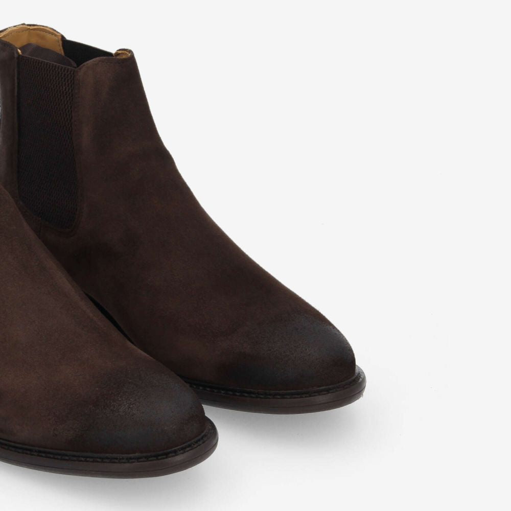 SCHMOOVE — pilot-chelsea-suede-marron-fonce