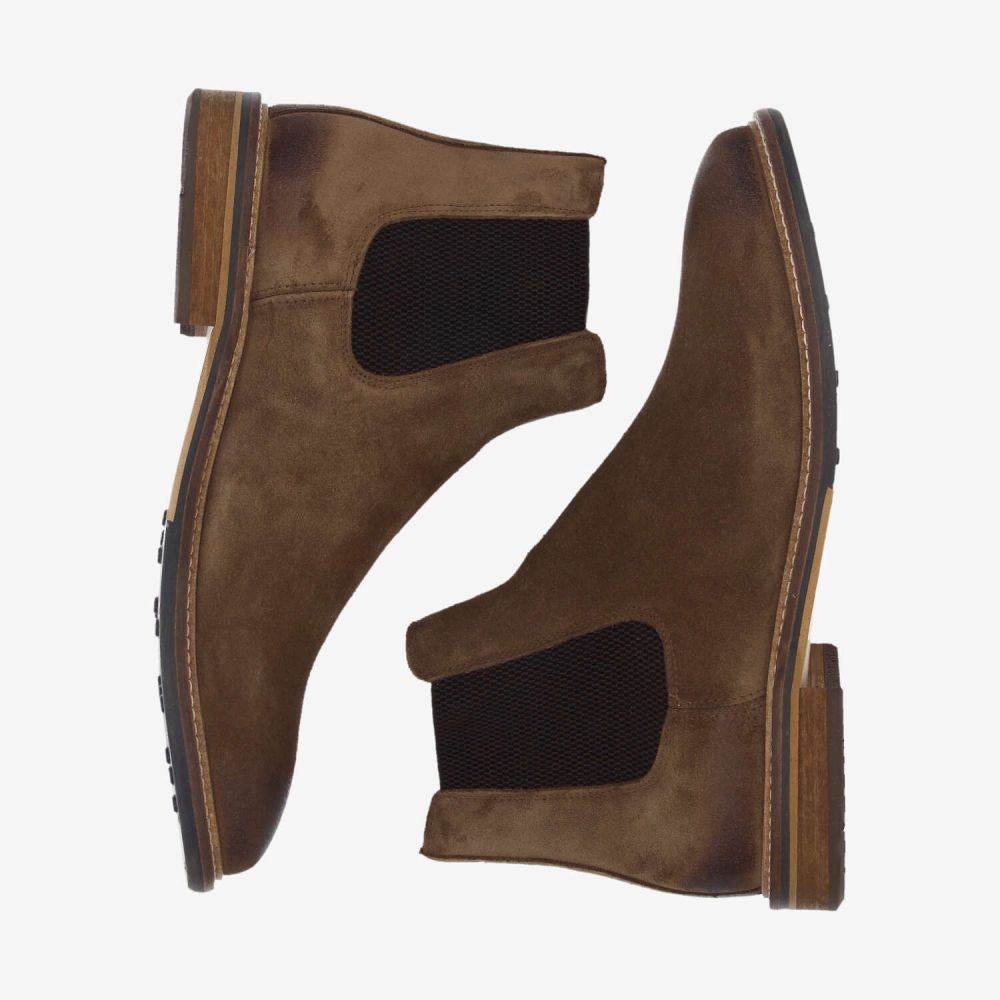 SCHMOOVE — pilot-chelsea-suede-marron