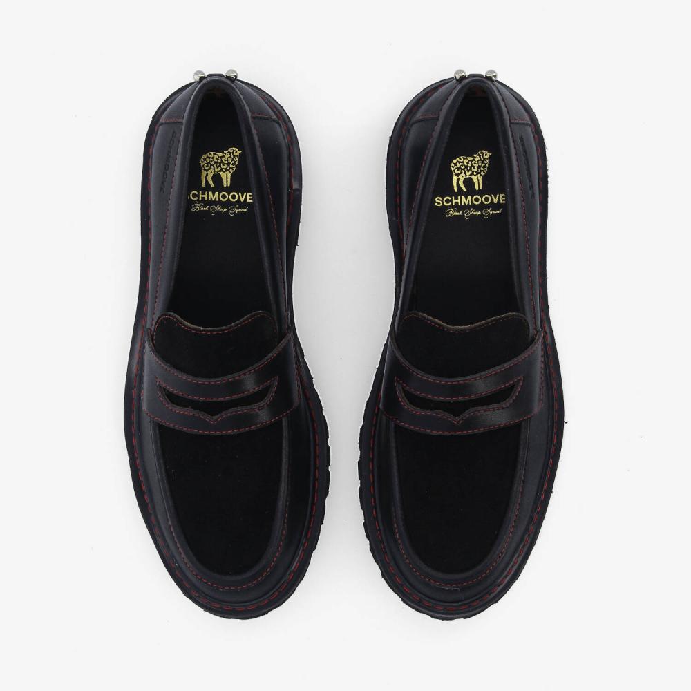 SCHMOOVE — mysen-loafer-w-nappa-suede-noir