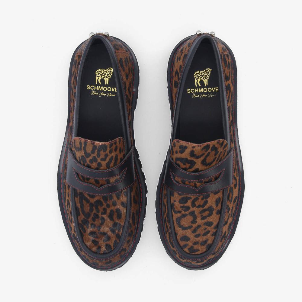 SCHMOOVE — mysen-loafer-w-pony-leo-marron