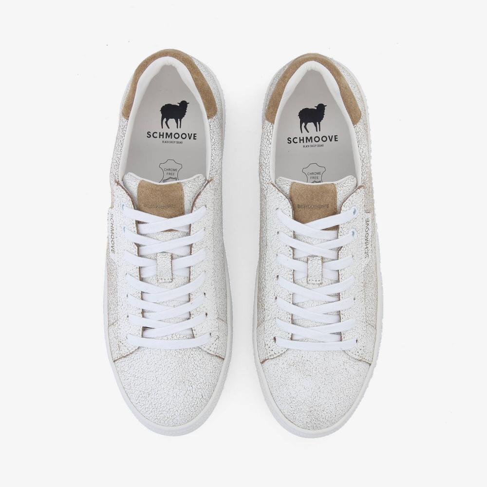 SCHMOOVE — sparkle-sneaker-m-crackled-ltr-sd-beige