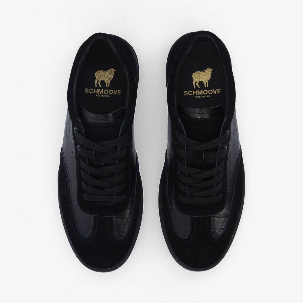 SCHMOOVE — san-marino-sneaker-m-mat-kroco-suede-noir