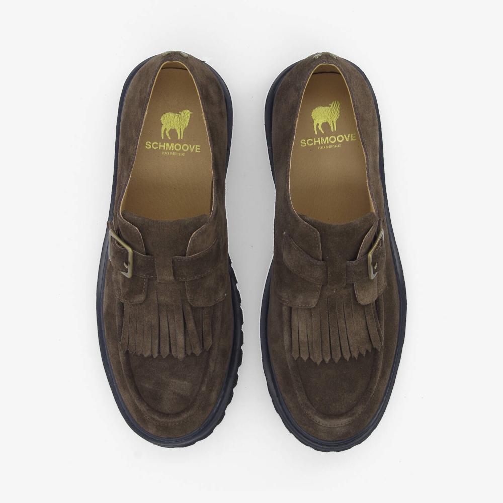 SCHMOOVE — mysen-plt-buckle-m-suede-marron