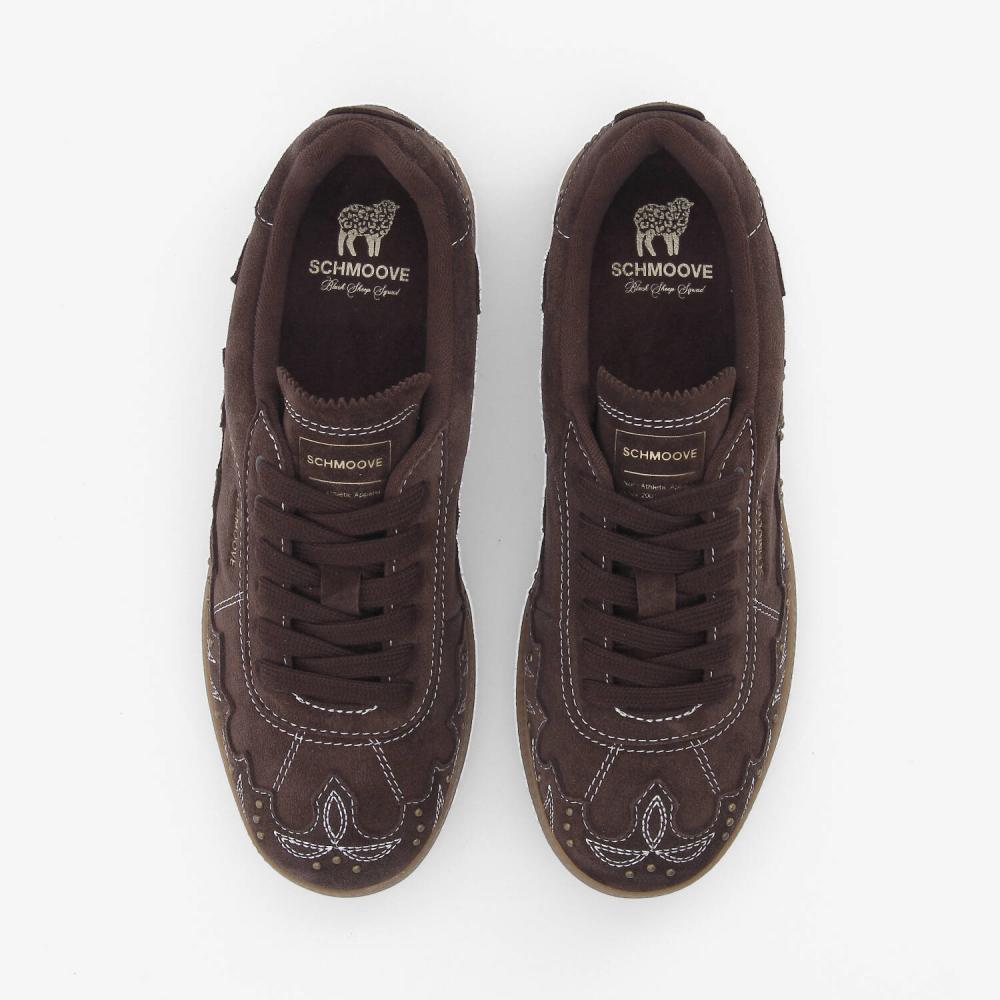 SCHMOOVE — sheffield-western-w-suede-marron-fonce
