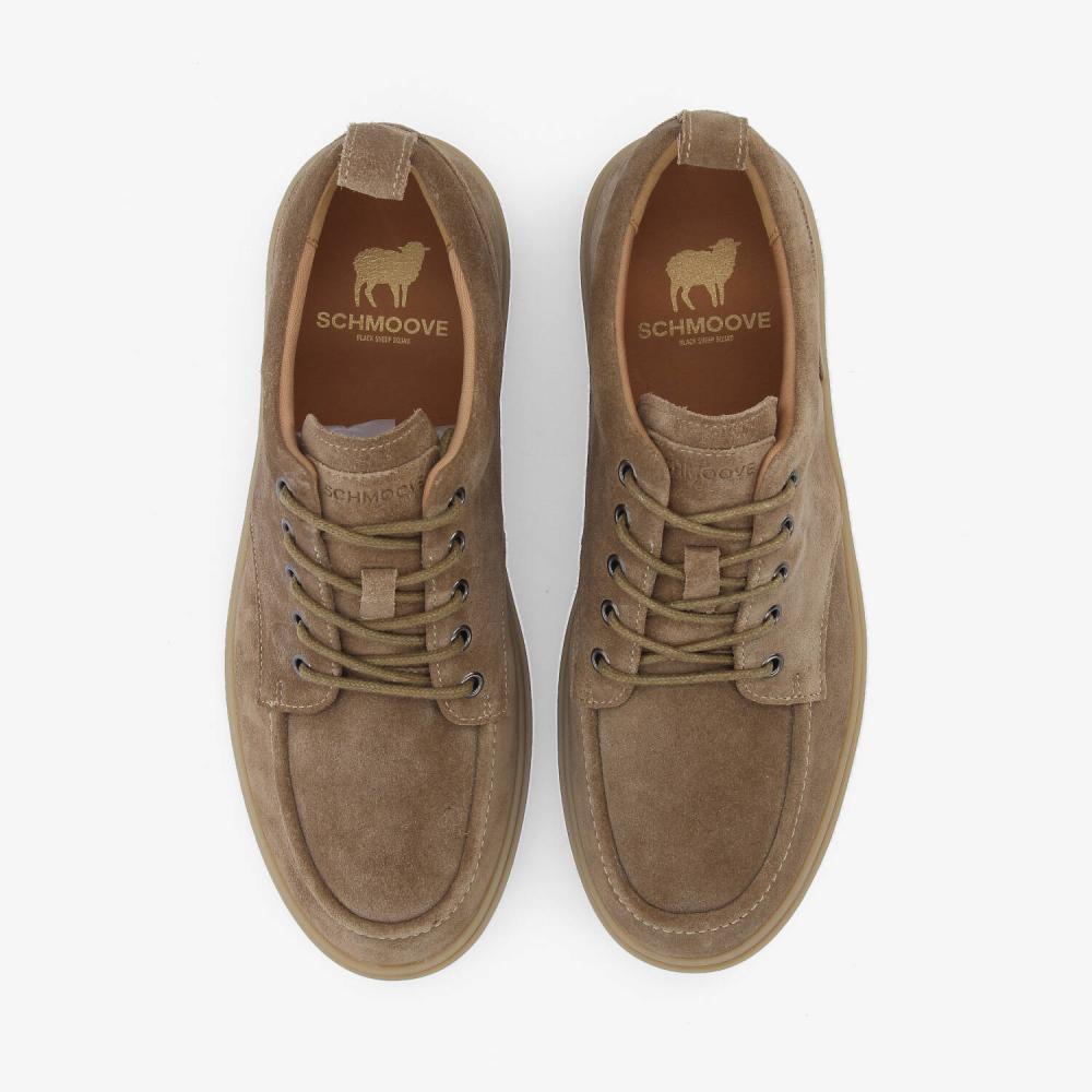 SCHMOOVE — loafly-plato-m-suede-beige