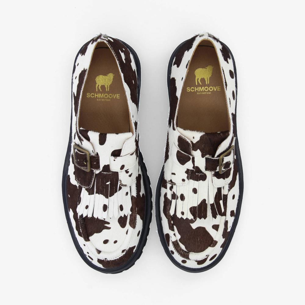 SCHMOOVE — mysen-plt-buckle-m-pony-cow-blanc-marron