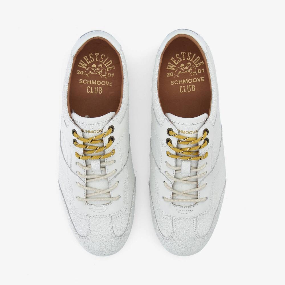 SCHMOOVE — terry-sneaker-m-crackled-ltr-sn-blanc