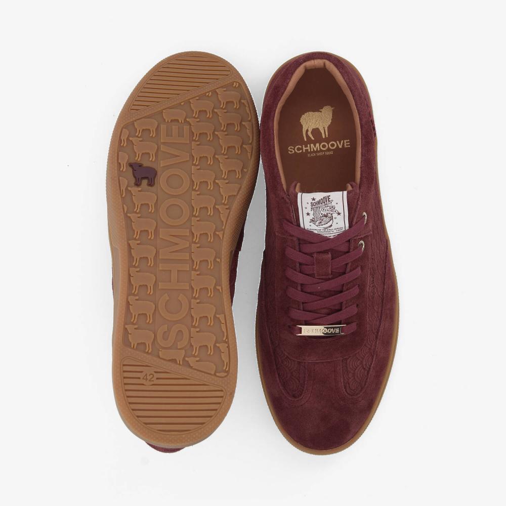 SCHMOOVE — san-marino-sneaker-m-suede-rouge