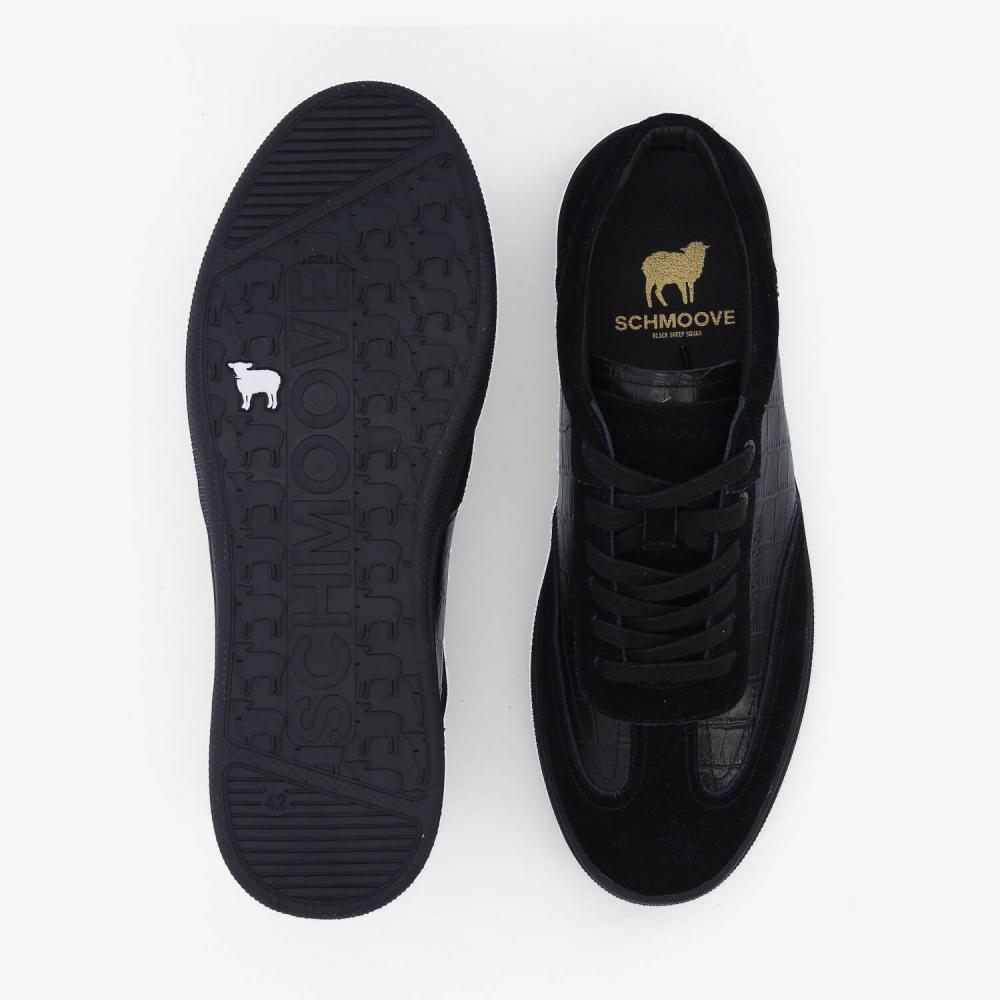 SCHMOOVE — san-marino-sneaker-m-mat-kroco-suede-noir