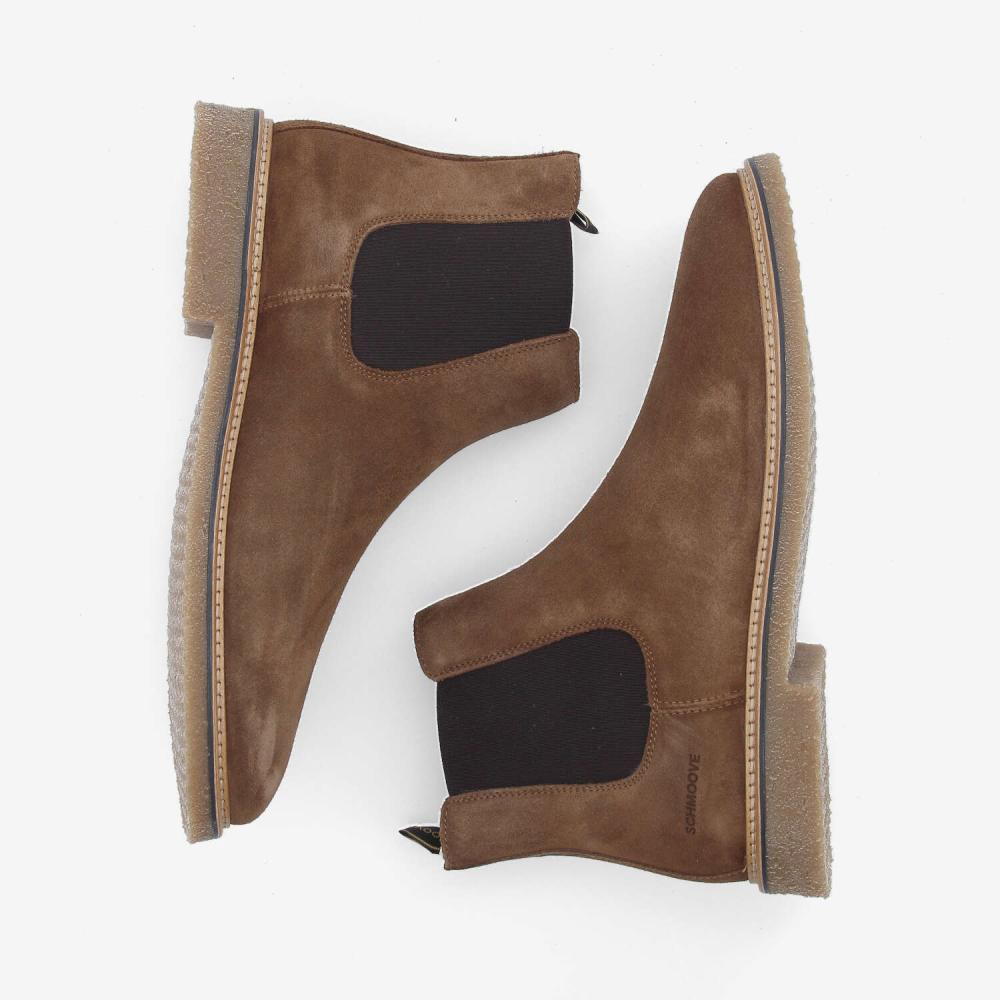 SCHMOOVE — dublin-chelsea-m-suede-marron